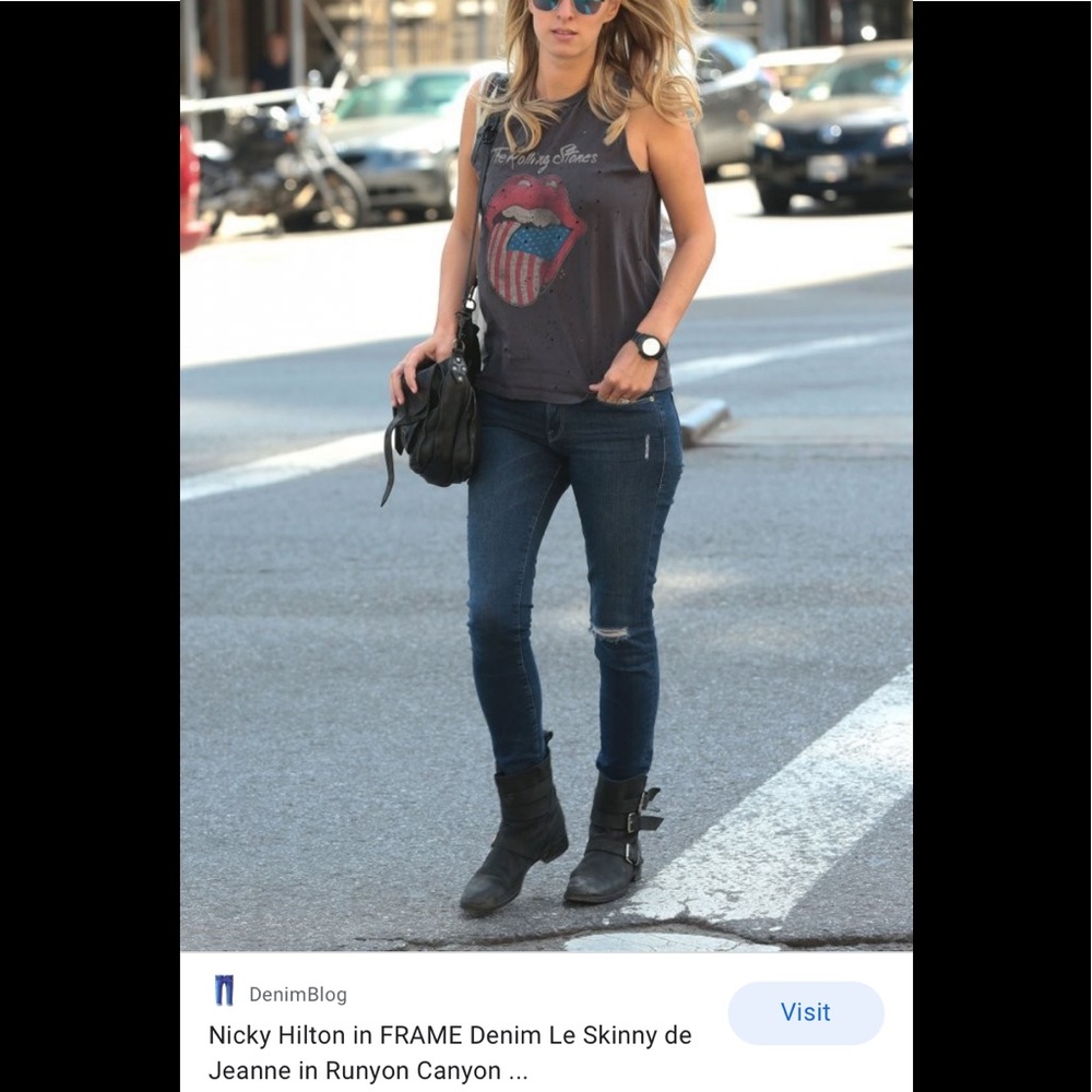 FRAME Le Skinny de Jeanne Distressed Jeans - Picture 7 of 15